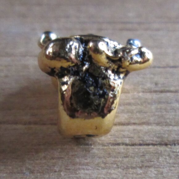 Gold Plated Sterling Silver European Jester Charm - Picture 5 of 6